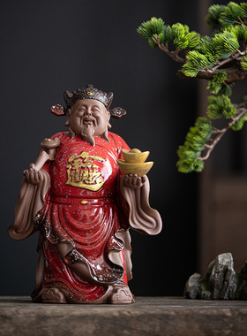 陶瓷财神爷佛像摆件文武财神爷佛像办M公室店铺开业家用礼品