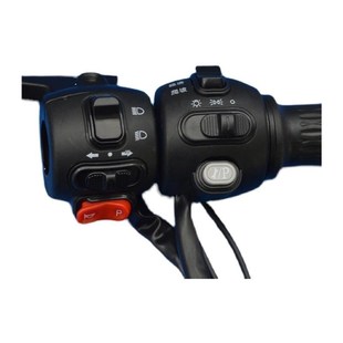 王碟鼓关带喇叭大灯转向总成电动车把座关小龟车五代一体转把