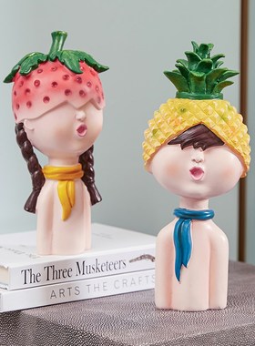 网红卡通小摆件可爱少女心男孩卧室儿童房间书柜布置装饰生日礼物