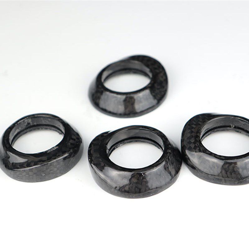 全碳纤维自行车前叉锥形r垫圈 喇叭形碗组腕组盖28.6前叉盖配件