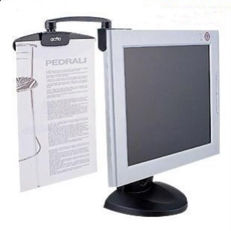 电脑屏幕侧边文件夹显示器折叠文稿夹稿件夹阅读竖纸打字夹板支架