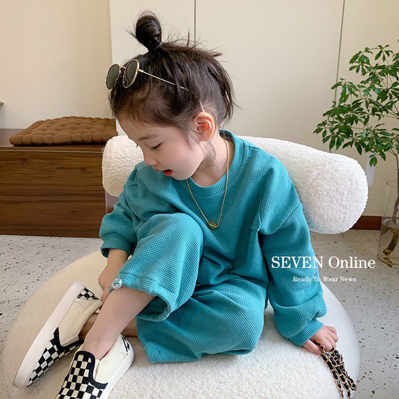 儿童套装2022洋气长袖韩版春秋卫衣男女童装休闲秋衣秋裤两件套