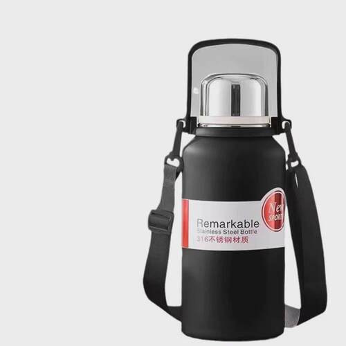 麦得丰保温壶旅游壶大暖水壶不锈钢304超大容量车载家用工地水杯