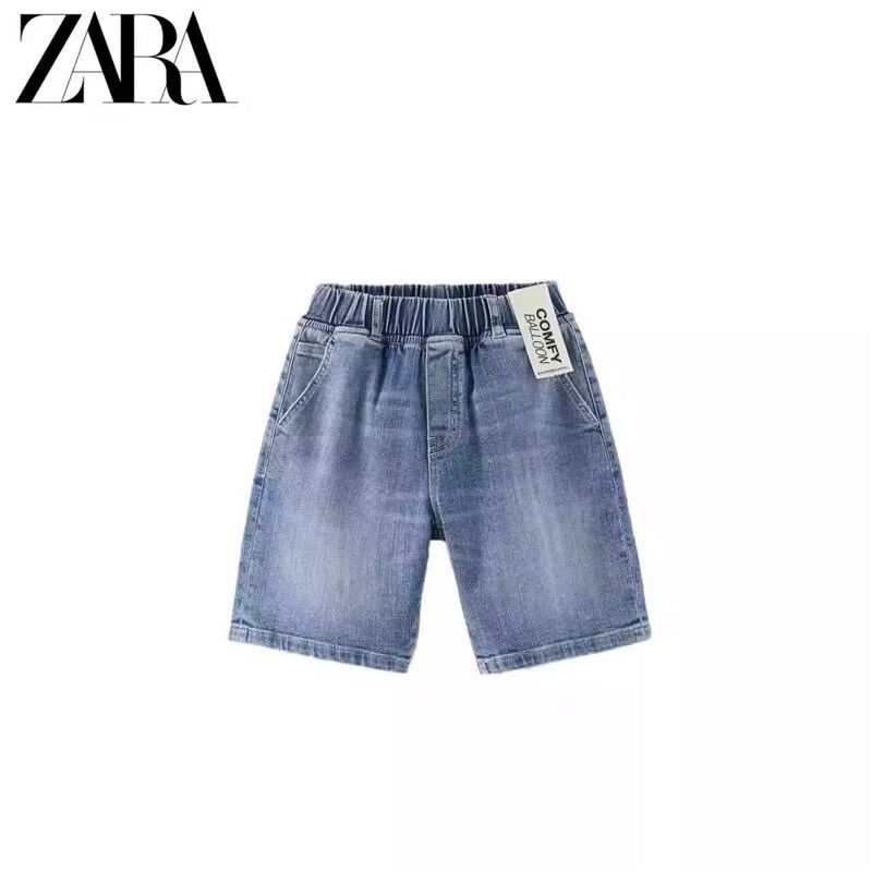 ZA 春夏新款 童装男童 气球舒适版型牛仔短裤 3183792 402