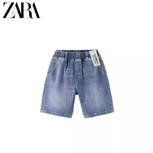 ZA 春夏新款 童装男童 气球舒适版型牛仔短裤 3183792 402