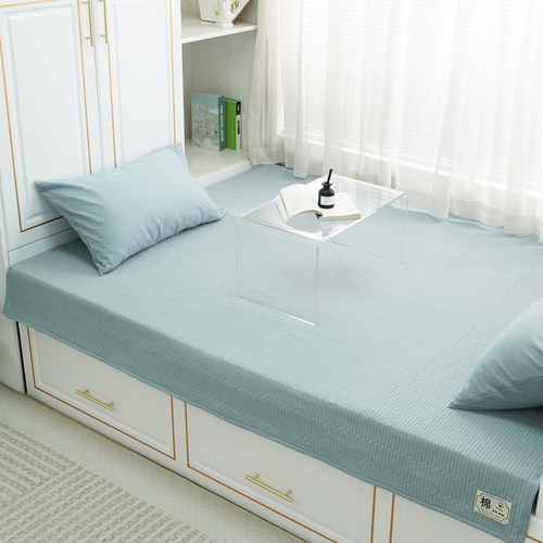 全棉榻榻米床盖可定制2024新款四季通用三四件套纯棉夹棉防滑炕单