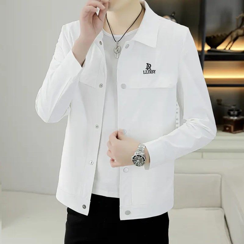 春夏季薄款夹克男士冰丝防晒衣透气凉感户外跑步运动休闲速干外套,男装,夹克,淘宝优惠券,粉丝福利购,淘宝优惠卷