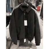 柜529 绒面翻领夹棉夹克宽松休闲棉服厚外套6318301 男装 冬季 新品