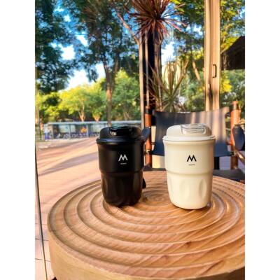 MStand咖啡杯ins不锈钢水杯网红直饮杯时尚高雅保温杯随行马克杯