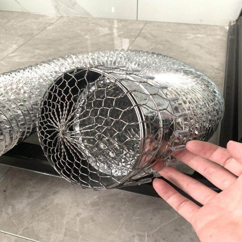 下水管防护罩家庭厨房管道防鼠防鸟网罩铝箔管道墙体墙洞用网罩油