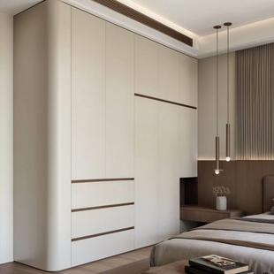 PET柜门定制兔宝宝千年舟橡胶木护墙板实木多层衣柜酒柜餐边柜 定