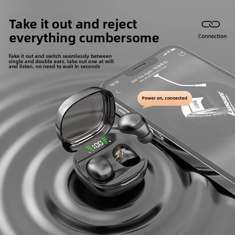 2024新款蓝牙无线耳机微型迷你隐形超小特小入耳式睡眠男孩和女孩