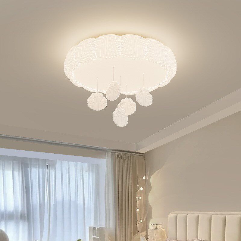 法式奶油风d吸顶灯艺术吊球2024年新款护眼卧室灯温馨浪漫中山灯