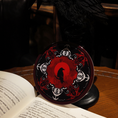 鸦爱伦·坡哥特风陶瓷咖啡杯垫