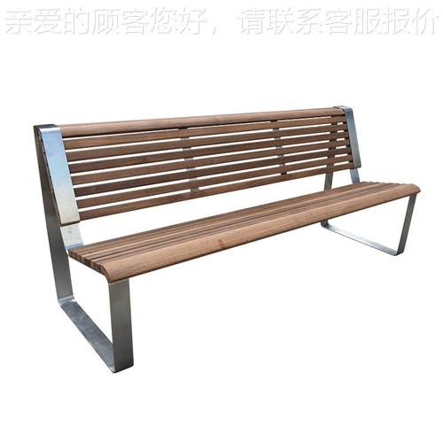 公共椅排椅室外长条凳公园塑外长椅SSCH-085木庭院不锈钢休户闲座