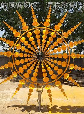 不钢风锈力装景观雕塑外灯 太阳花造置型LED亮化灯光户09608观赏