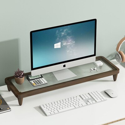 电脑增高架办公室显示器置物架屏幕支架底座桌面收纳架子工位托架