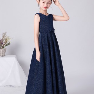 儿童十岁生日公主裙高端女大童小提琴音乐会演奏主持人演出晚礼服
