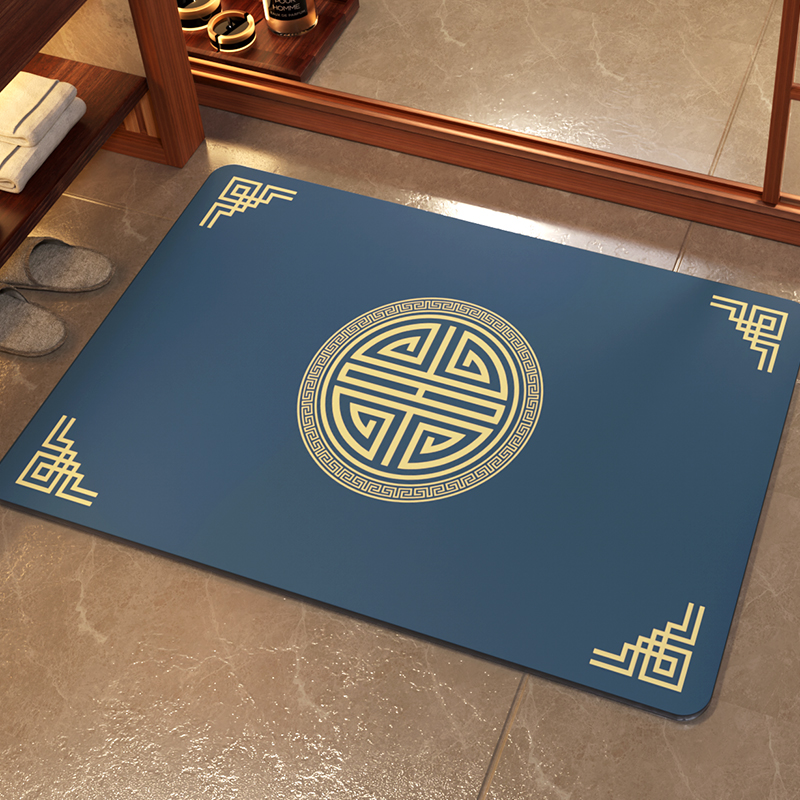 中式入户门垫子客厅门垫卧室地毯进门地垫家用门口脚垫新中式地垫