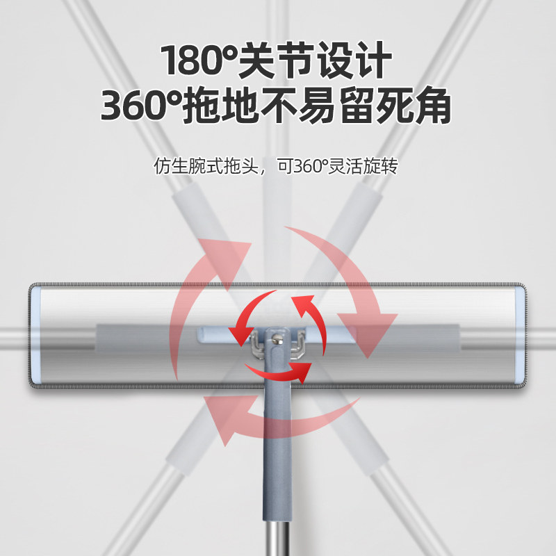 大拖把平板大号保洁阿姨专用大面积酒店工厂车间排拖家用一拖政净