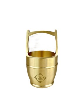 特大号黄铜一桶金摆件纯铜金桶招财水桶家用办公室金扁担乔迁新居