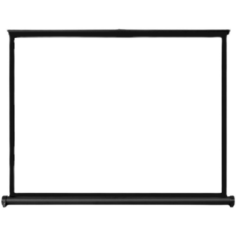 桌面幕布移动便携式地拉投影幕20寸40寸50寸户外小型免打孔手动幕