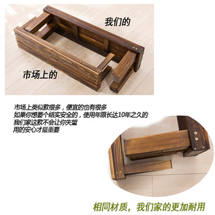 防腐户外实木阳台花架子阶梯式庭院置物架落地式多肉花架多层室内