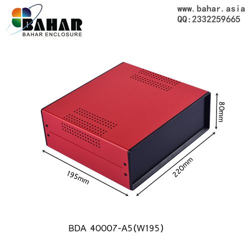 巴哈尔设备壳体DIY塑料面板铁金属外体电源机箱盒BDA40007-(W195)