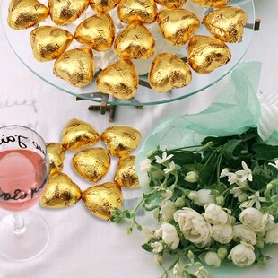 金帝金心榛子酱心形夹心巧克力喜糖婚庆礼盒散装糖果