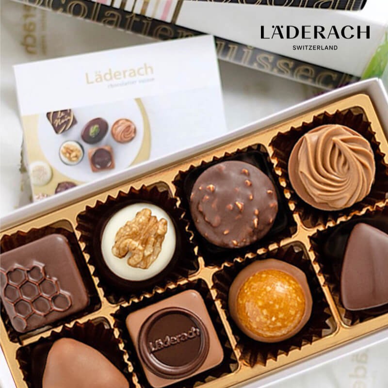 Laderach莱德拉夹心巧克力礼盒瑞士进口高端零食生日（代可可脂）