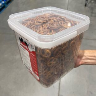 安蒂卡迷你咸味饼干圈1200g 法国蝴蝶型蛋糕装饰面包结