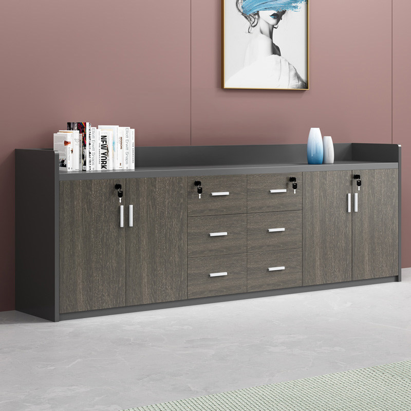 办公室文件柜矮柜木质储物柜带锁资料柜档案柜靠墙长条落地书柜,商业/办公家具,矮柜,淘宝优惠券,粉丝福利购,淘宝优惠卷