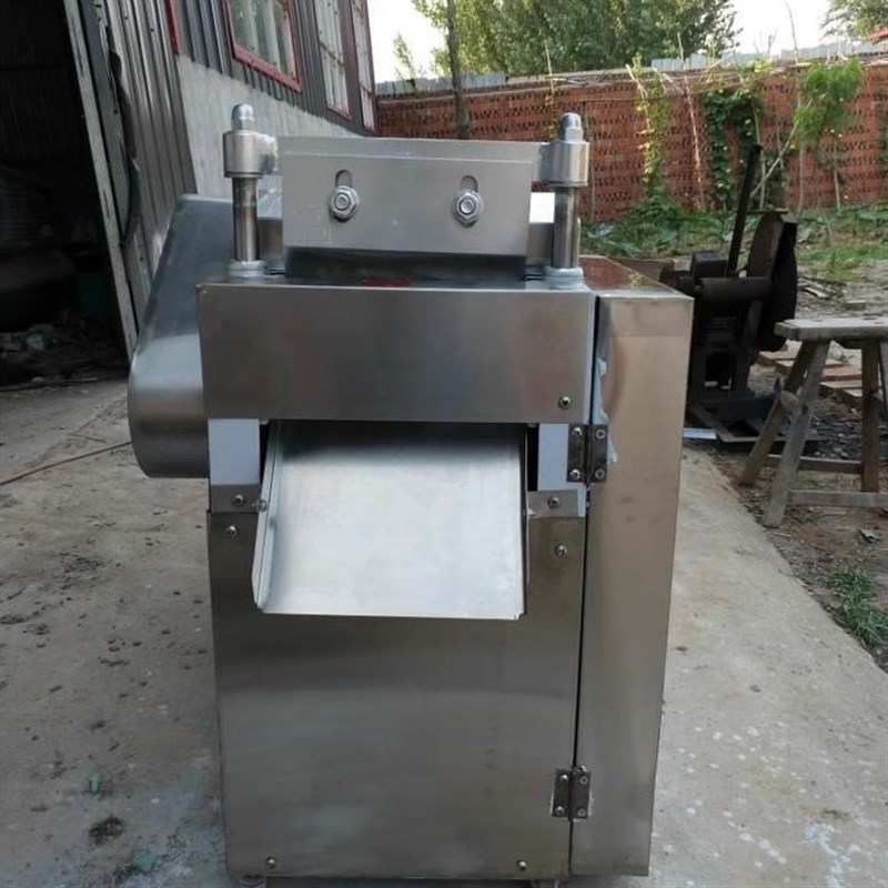 全自动上下刀切鸭脖腊牛肉干米粉干笋干茶叶切鱼干段鱿鱼丝切菜机