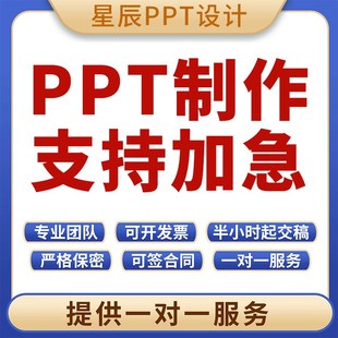 ppt制作代做PPT美化设计修改幻灯片企业宣传工作汇报年终述职课件