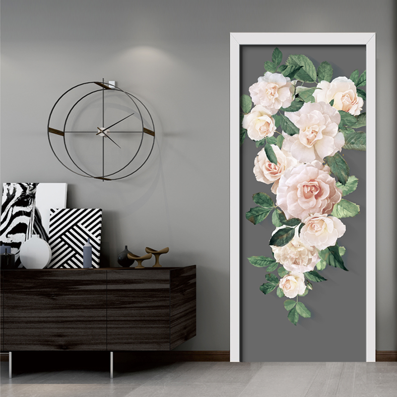 门贴自粘木门翻h新门贴纸玻v璃客厅卧室厨房贴电梯墙贴画整张q134