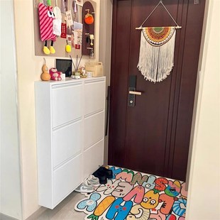 17cm超薄鞋柜钢制翻斗鞋柜薄款家用门口入户极窄全不锈钢鞋柜定制