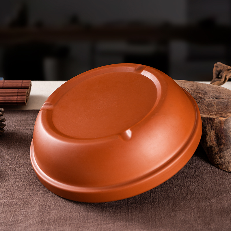 特大号碗莲花盆紫砂透气多肉花盆水仙水培盆铜钱草菖蒲剑山插花盆