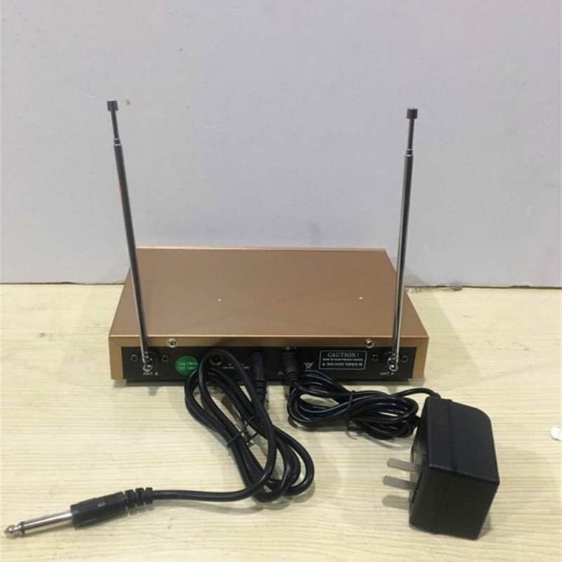 歌利亚全金属5号手持一拖二无线话筒KTV专用麦克风会议家用婚庆麦