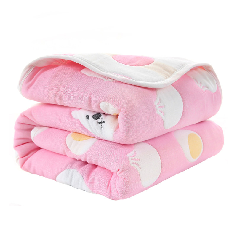 婴儿盖毯纯棉纱布10层春夏四季盖被宝宝浴巾小毯子新生儿童毛巾被