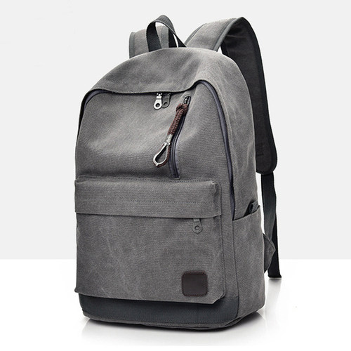 包包男士帆布双肩包男土大容量休闲学生书包小号白沟箱包帆布背包