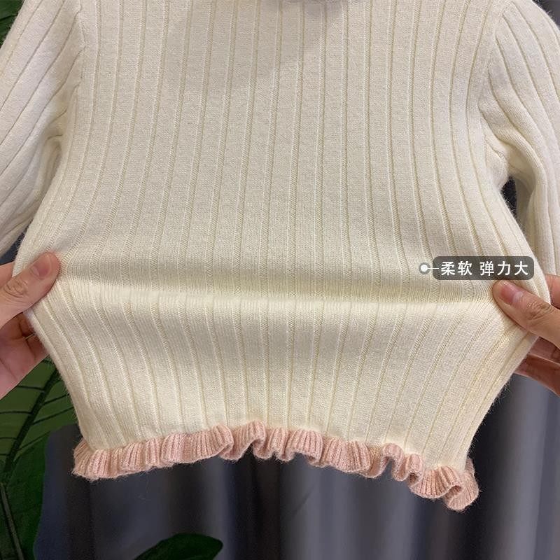 女童加绒毛衣儿童针织衫女宝宝百搭半高领打底衫婴儿洋气冬装上衣,童装/婴儿装/亲子装,毛衣/针织衫,淘宝优惠券,粉丝福利购,淘宝优惠卷