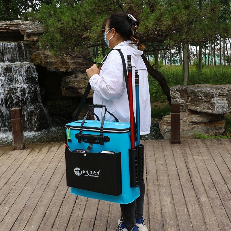 钓箱鱼箱装鱼桶加厚鱼护桶一体多功能钓鱼桶大号活鱼桶折叠渔具包,户外/登山/野营/旅行用品,装鱼桶,淘宝优惠券,粉丝福利购,淘宝优惠卷