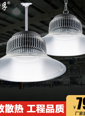 温特孚鳍片led工矿灯仓库厂房吊灯工厂车间200W150W篮球场照明灯