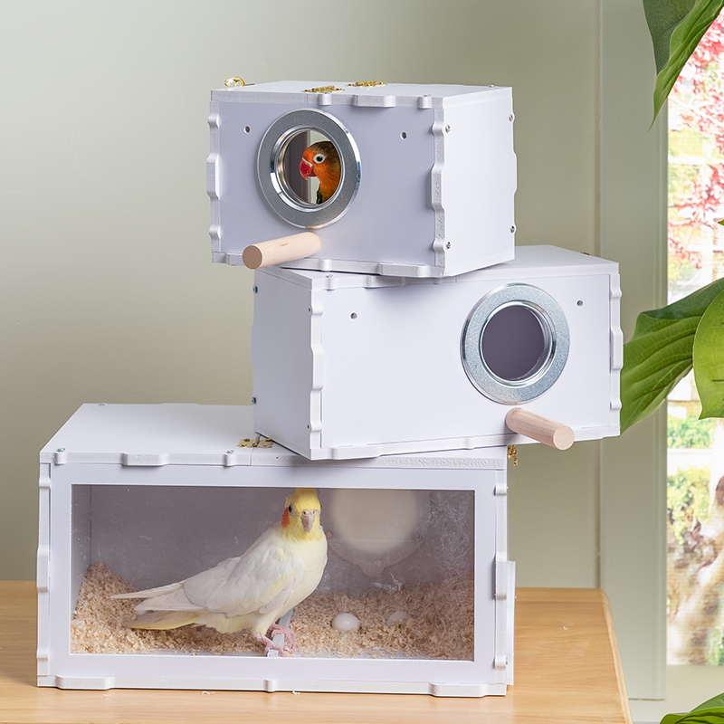 鹦鹉繁殖箱透明鸟窝玄凤牡丹虎皮专用孵化窝pvc防水保温鸟繁殖箱