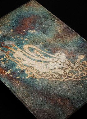 【非遗敦煌烧箔】手工新中式敦煌玄关餐厅客厅餐边柜挂画软装乔迁