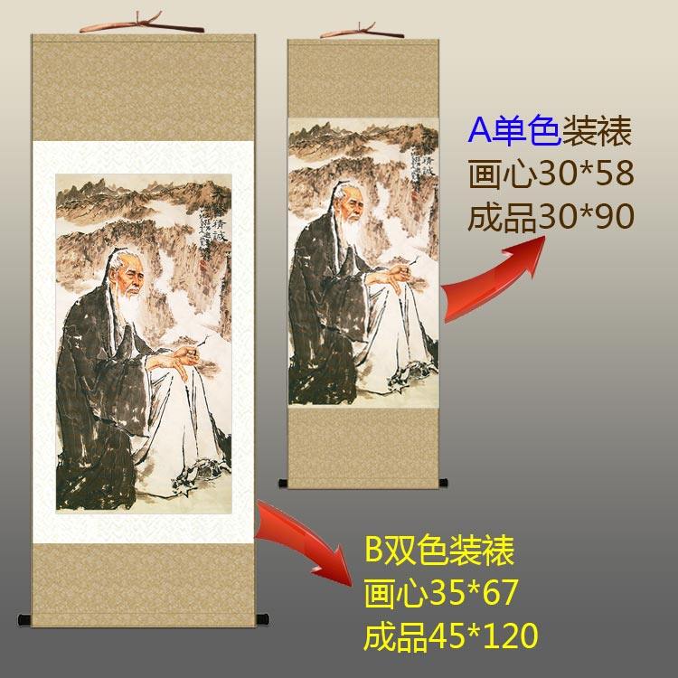 药王孙思邈图画像 大医精诚古代中医名医人物卷轴挂画 诊所装饰画