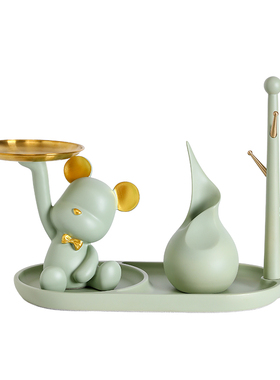 玄关钥匙收纳客厅电视柜酒柜办公桌装饰摆件乔迁新居礼品开业礼物