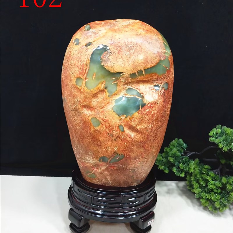 包邮精品石头岫岩玉岫玉原石奇石玉石家居装饰客厅玄关办公室摆件