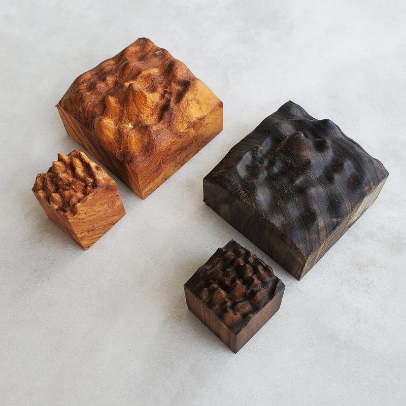 素匠己木原木山峰扩香木实木桌面摆件床头柜香薰家用扩香器持久