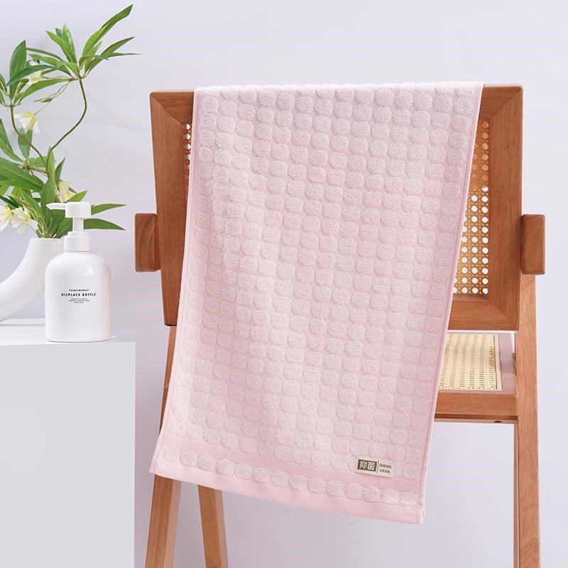 竹山蓝天新品竹浆纤维素色毛巾柔软舒适防螨虫成人洗澡洗脸面巾薄